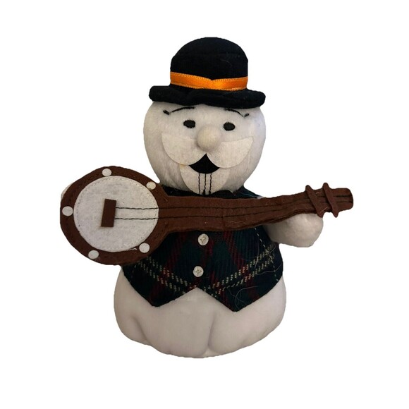Rudolph Misfits Sam the Snowman with Banjo 7" CVS Stuffins 1998 Vintage - Picture 1 of 9
